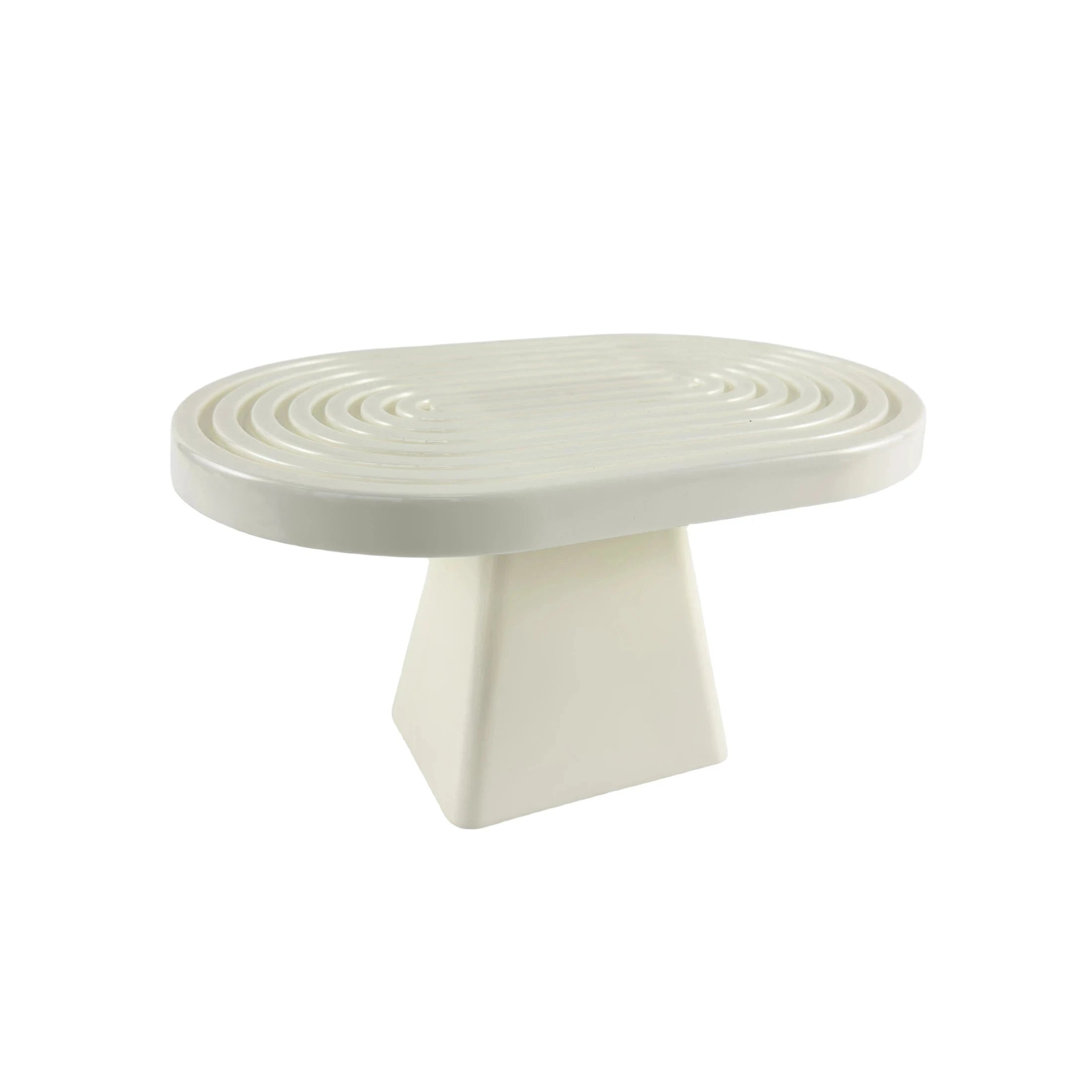 Présentoir à cupcakes blanc en plastique laqué mat pour photographie pâtisserie maison