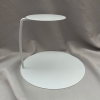 Présentoir à gâteau baptême blanc moyen format plateau flottant